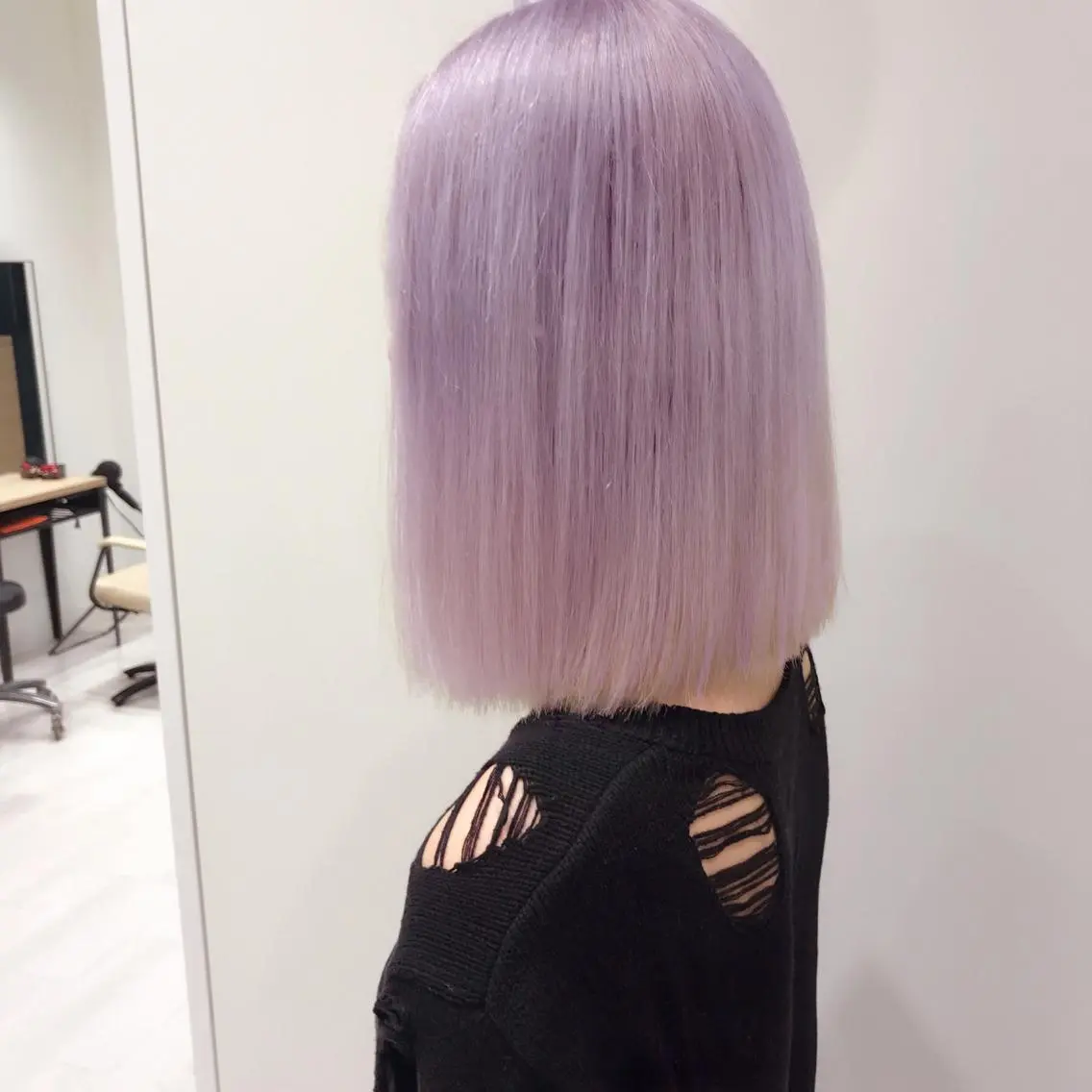 ミディアム カラー パープルカラー インナーエクステ渋谷 🦋KAJIのヘアスタイル
