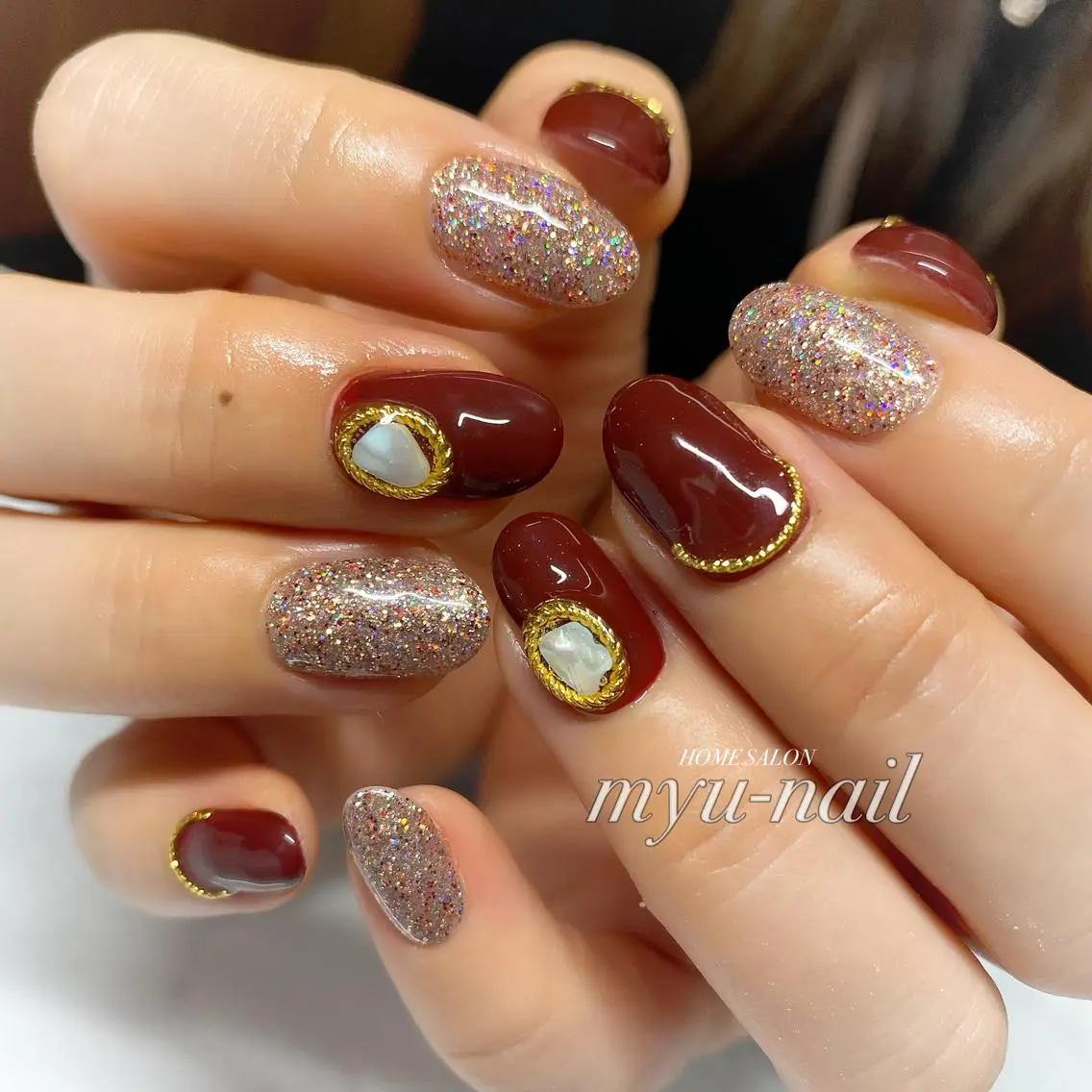 ネイル ハンドネイル ホームサロン myu-nailのネイルデザイン