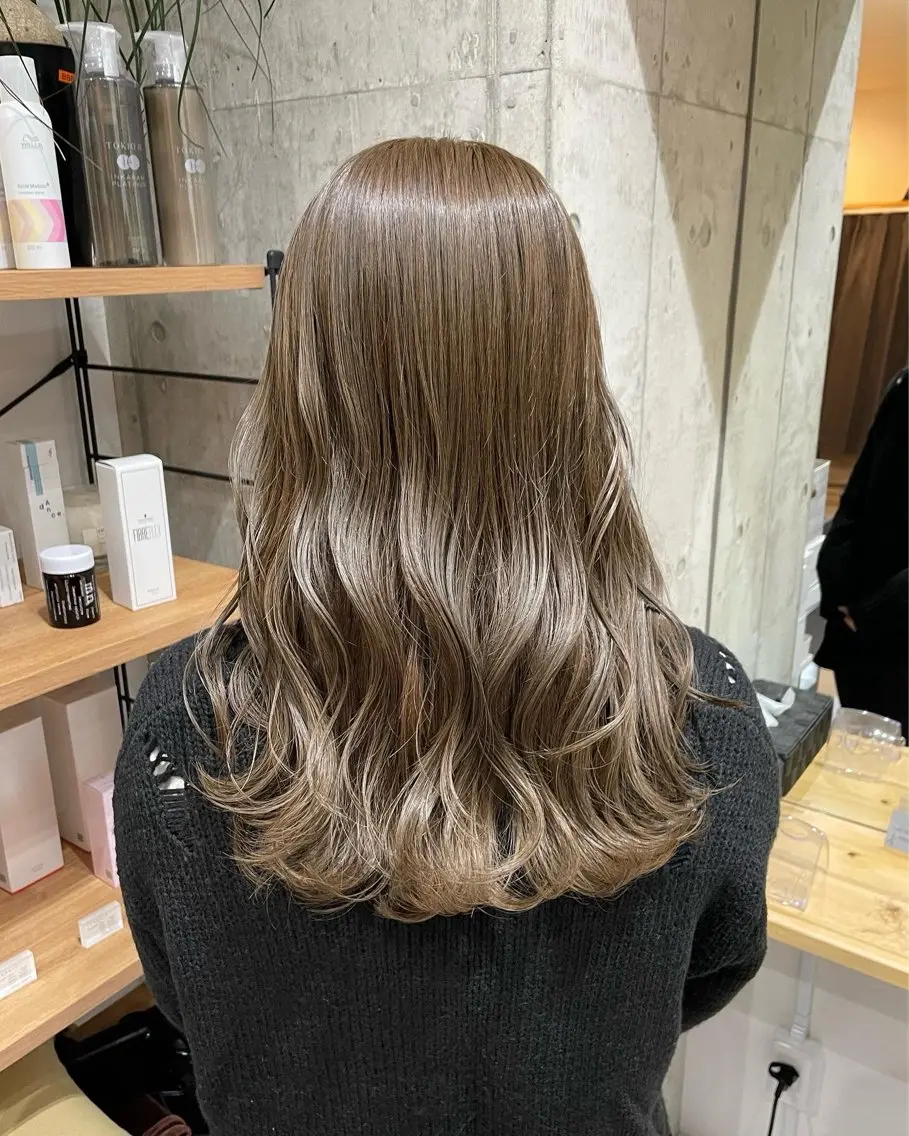 ロング カラー ヘアカラー トリートメント 🎀愛されモテ カラー🎀/moeのヘアスタイル
