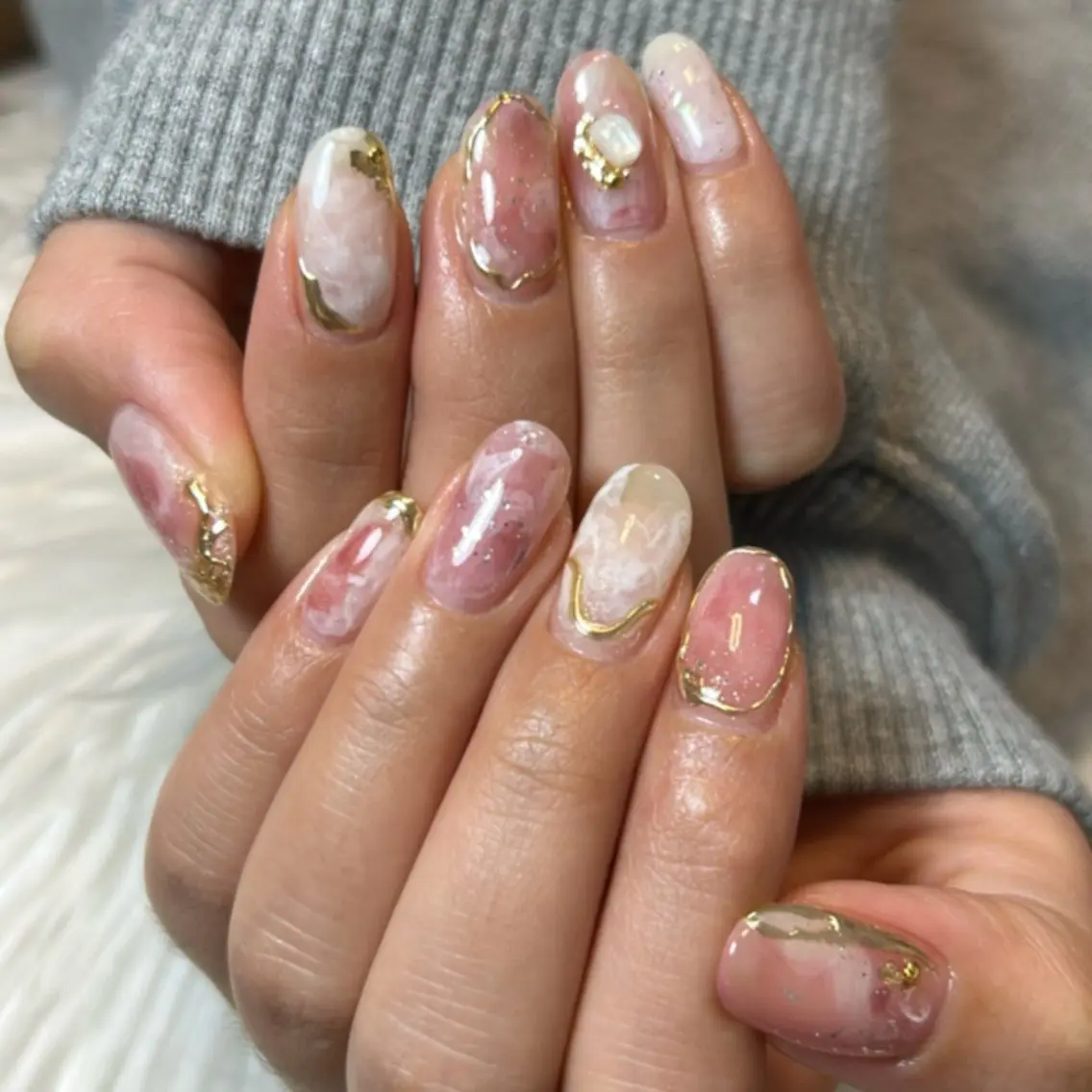 ネイル アートネイル ミラーネイル 持ち込み MOKA NAKAGAWAのエステ・リラクイメージ
