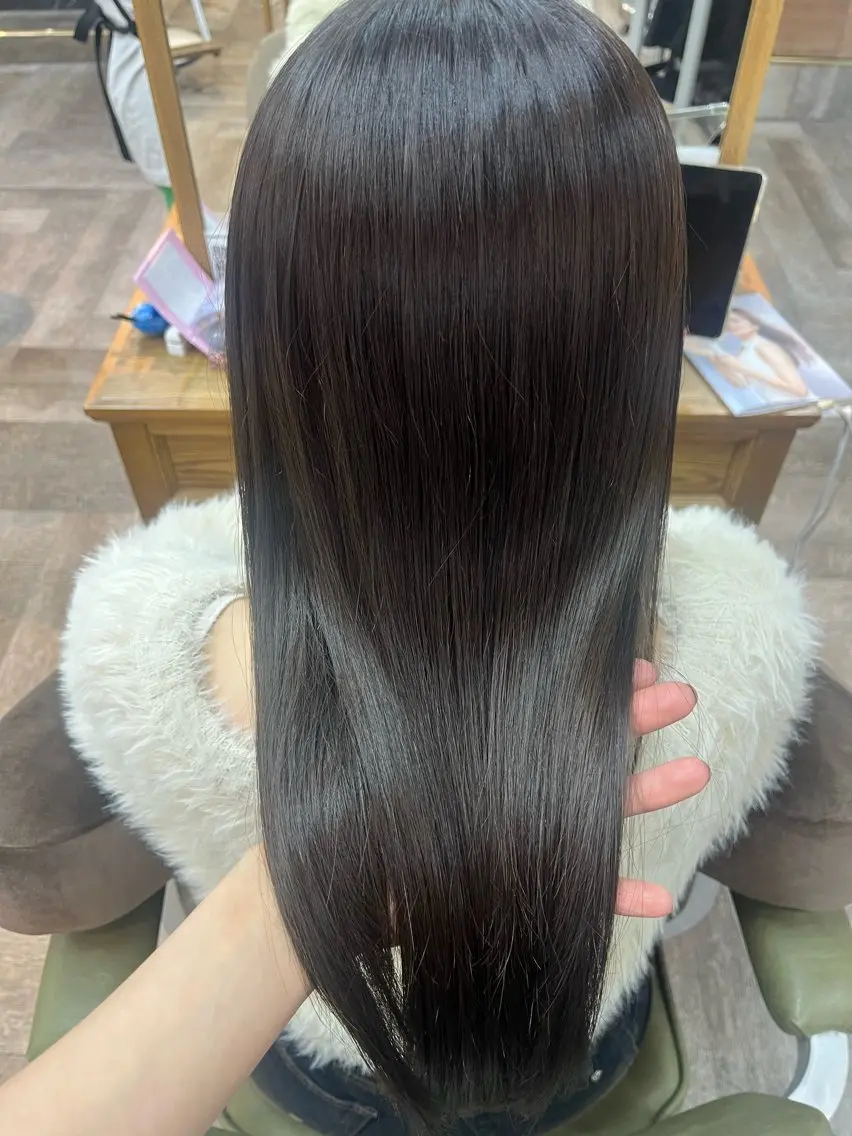 ロング カラー ブラウンカラー トリートメント ヘアセット こと 🐰平塚店のヘアスタイル