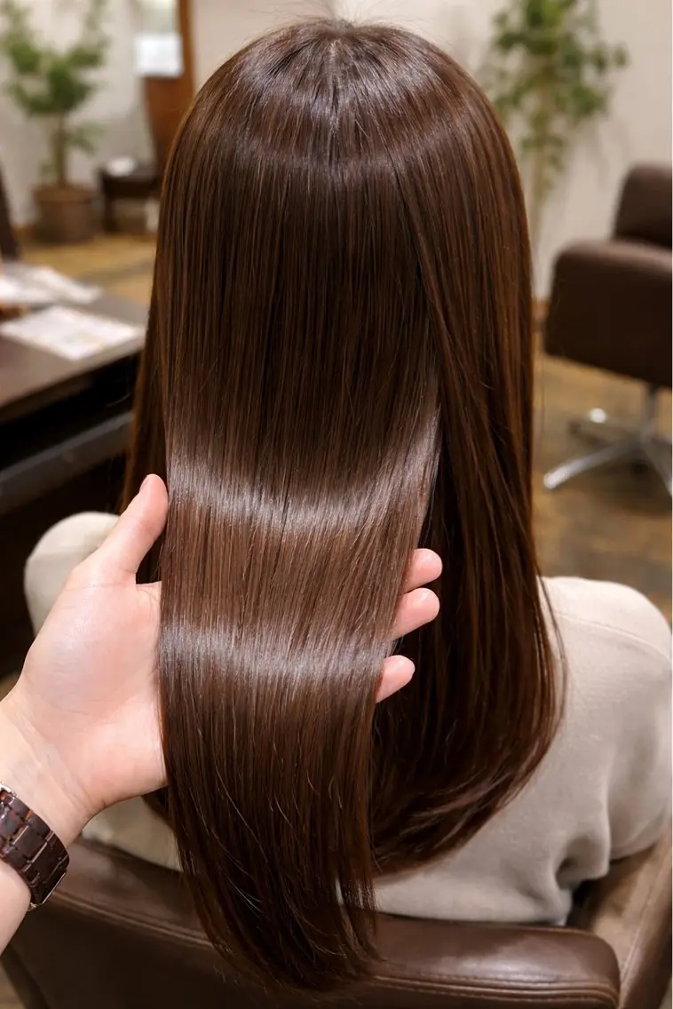 ロング カット ヘアカラー La Ruelle 江曽島店/髪質改善のヘアスタイル