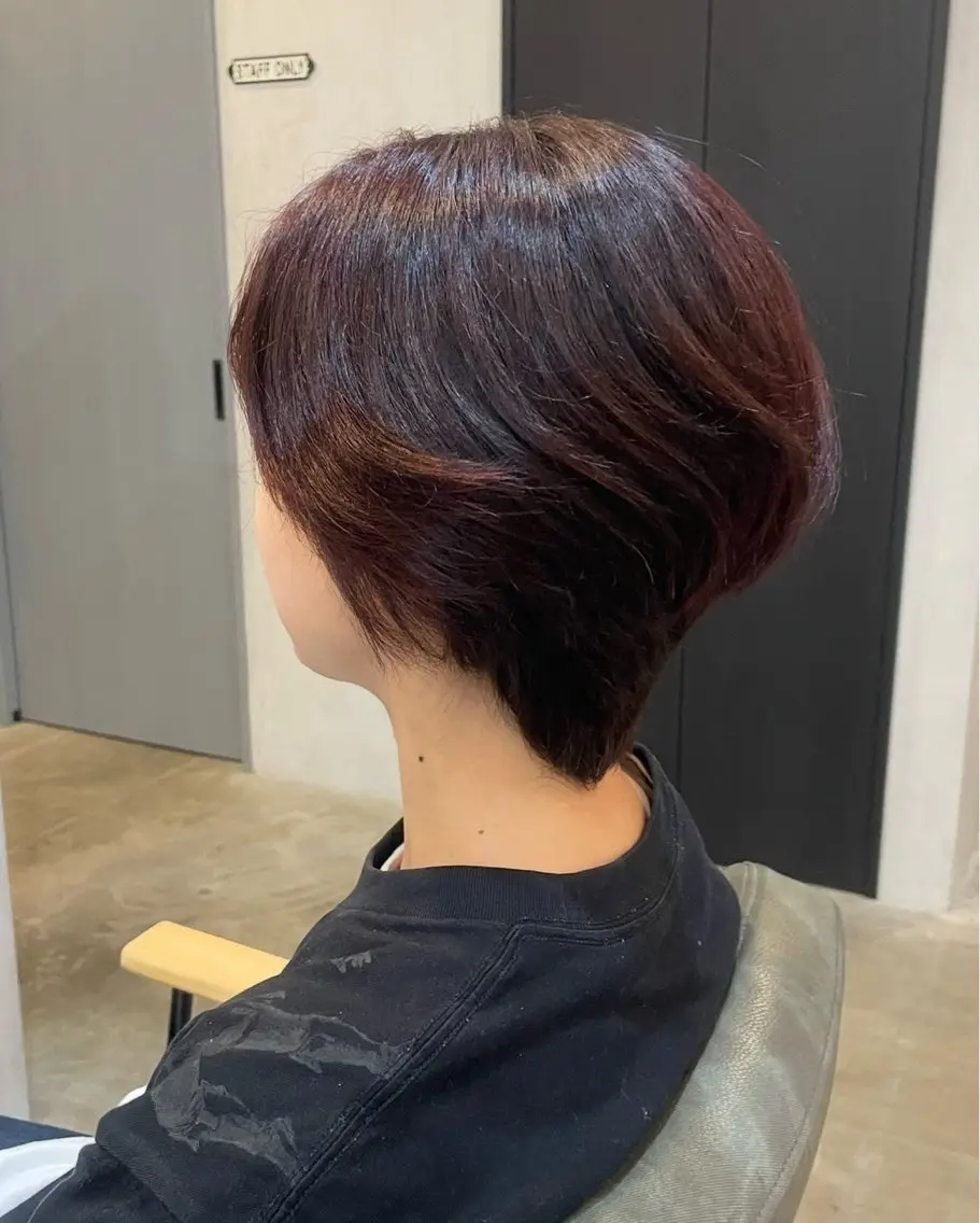 ショート カラー ラベンダーカラー ラベンダーピンク ピンクカラー 金木 洸瑠のヘアスタイル