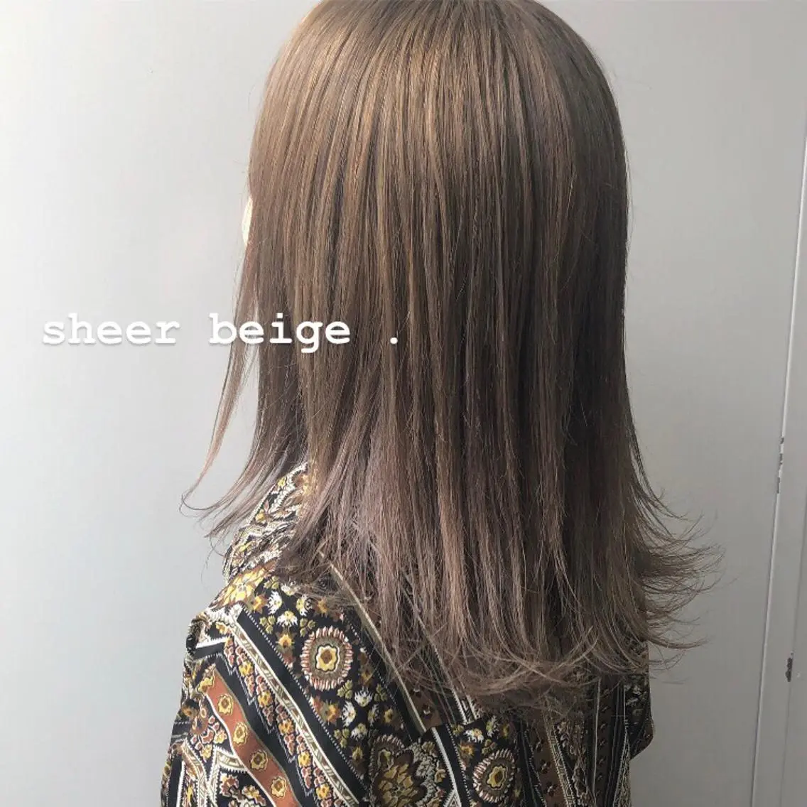 セミロング カラー ヘアアレンジ ネイル マツエク・マツパ ベージュカラー トレンド眉🌈✨ arisaの眉毛・アイブロウイメージ