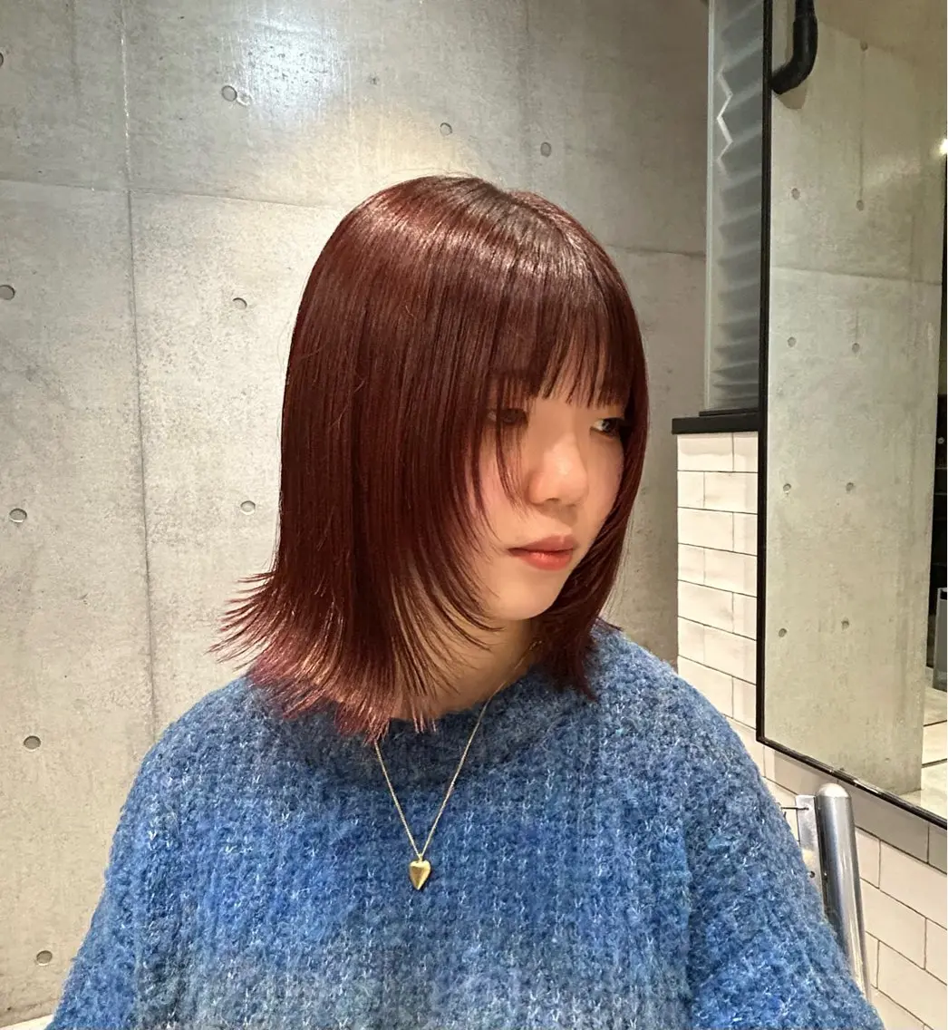 レイヤーカット＋イルミナカラー＋外部補修トリートメント🍎の写真
