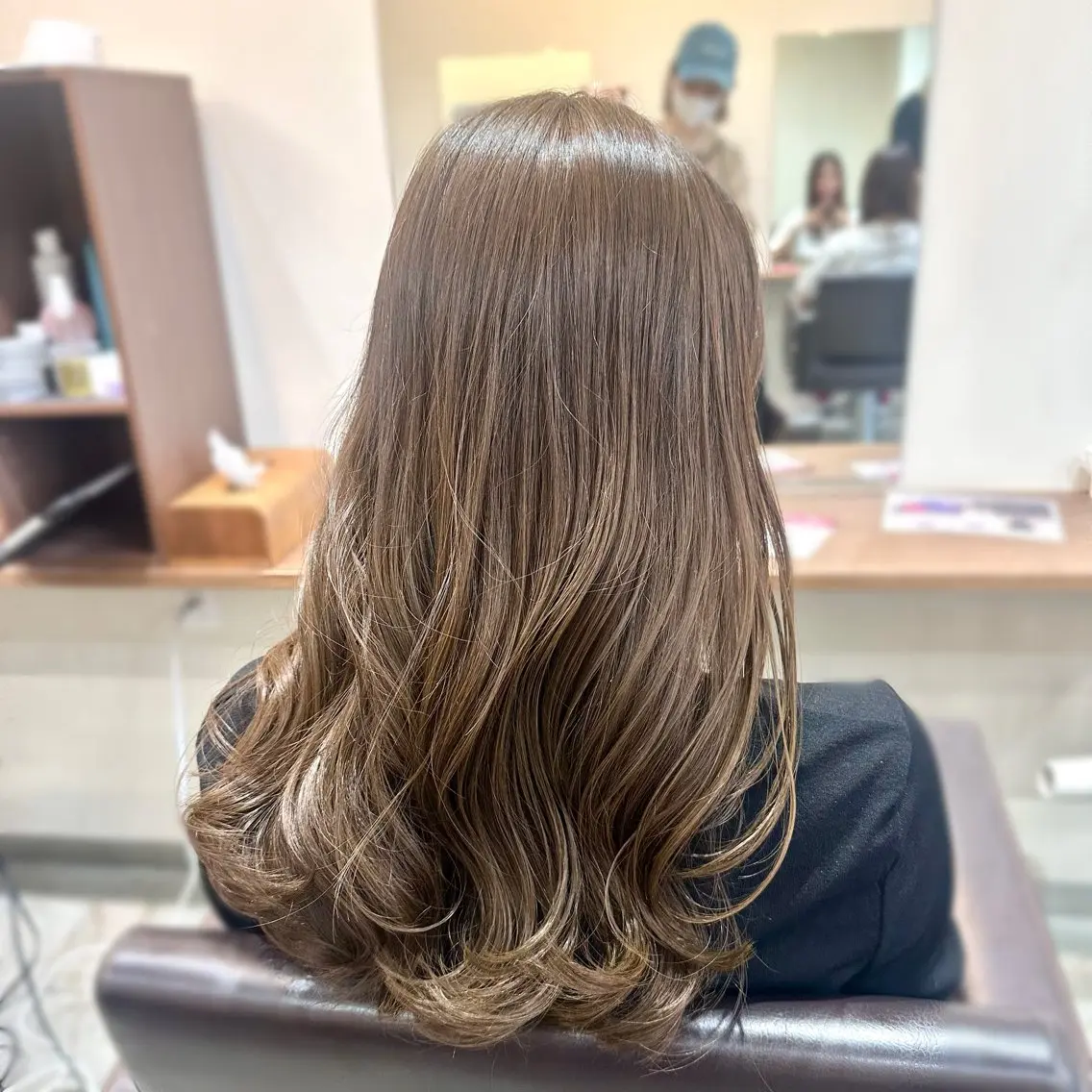 ロング カラー トリートメント 縮毛矯正+モテカラー 🎀✨MIHOのヘアスタイル