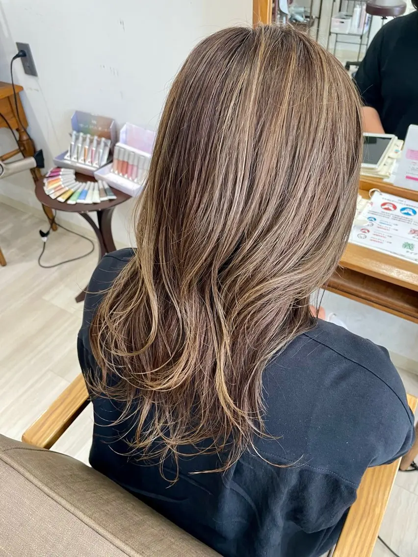 ロング ヘアカラー トリートメント 🌷岸 麻衣🌷のヘアスタイル