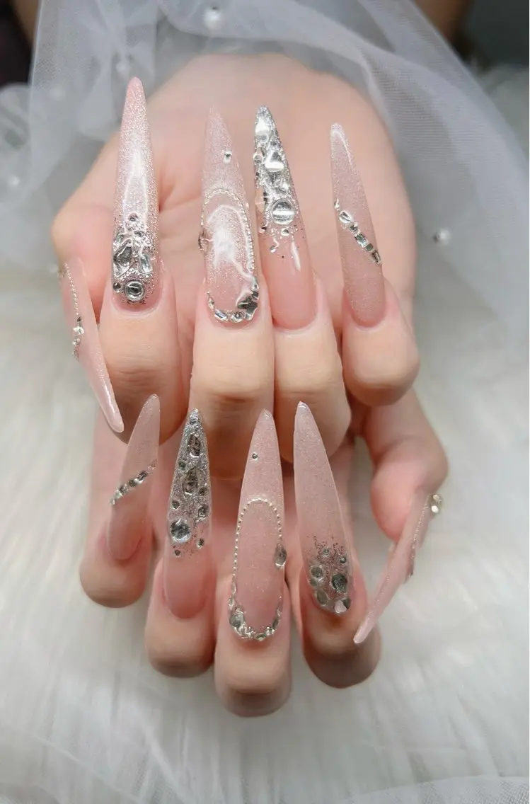 ネイル ハンドネイル Lee Nails チップ長さだし専門店のネイルデザイン