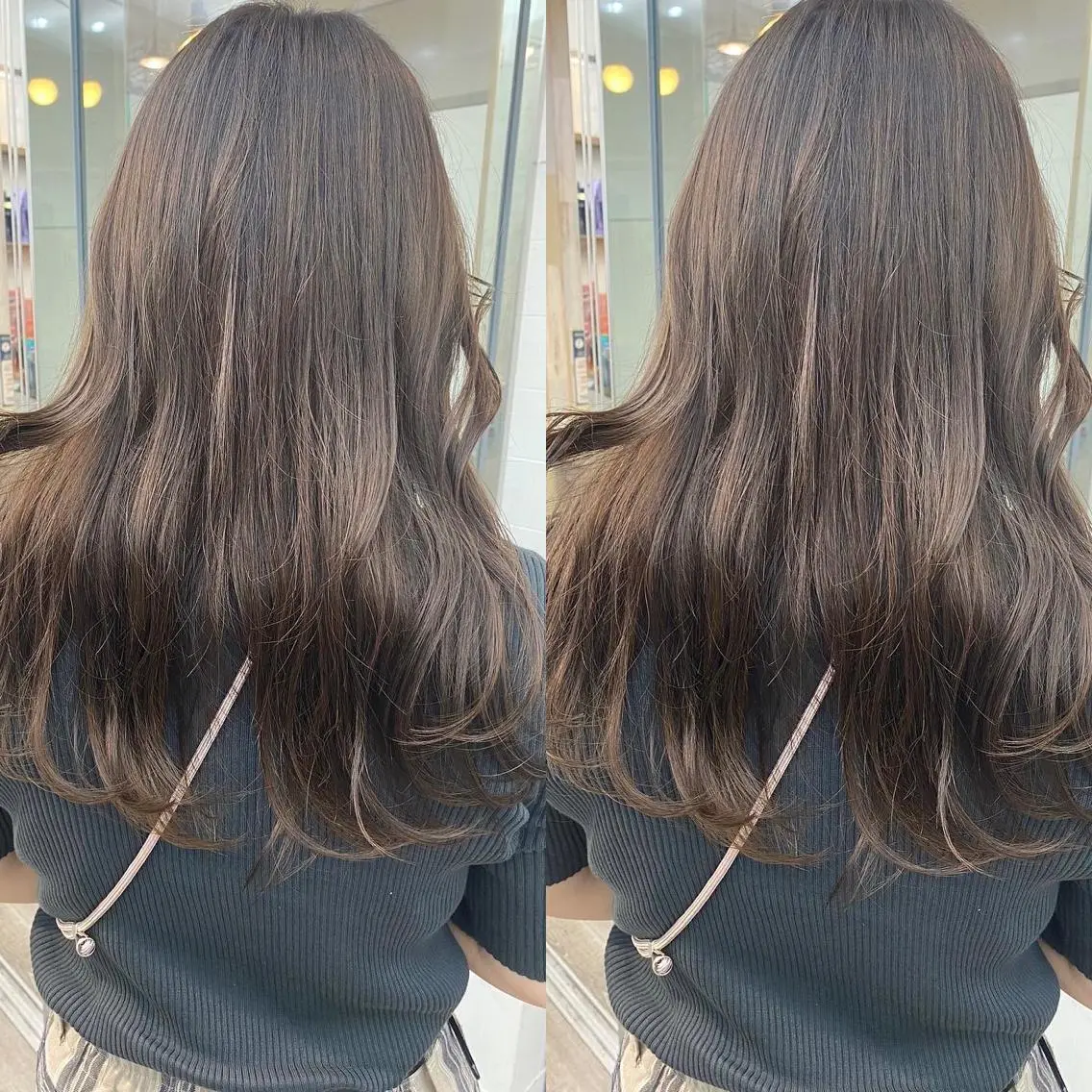 セミロング カラー カット ヘアカラー トリートメント ☀️透明感color KURO☀️のヘアスタイル