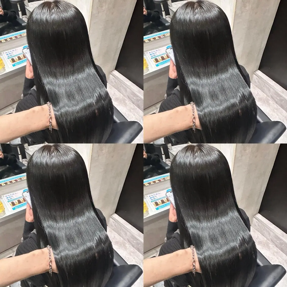 カラー ヘアカラー トリートメント 艶髪×透明感カラー もかのヘアスタイル