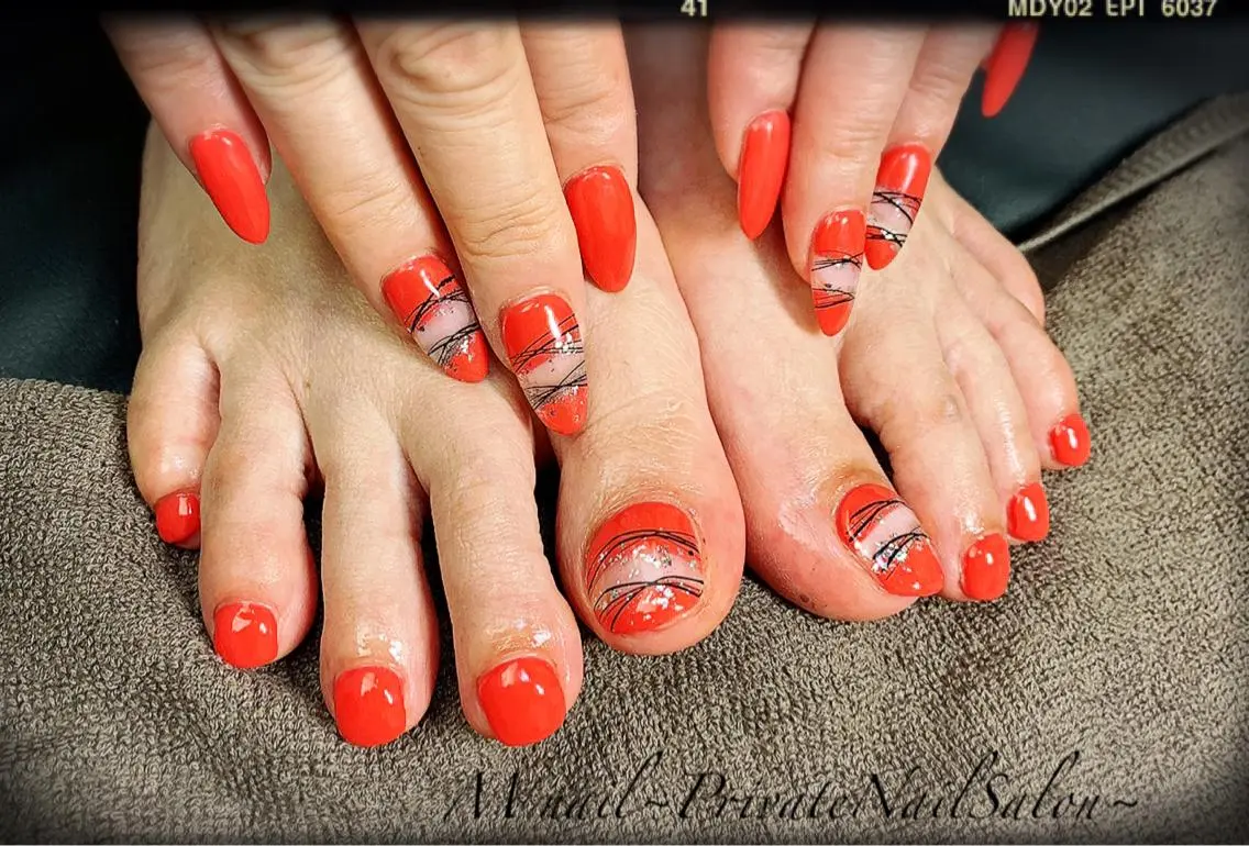 ネイル フットネイル M nail 市原市ちはら台のネイルデザイン