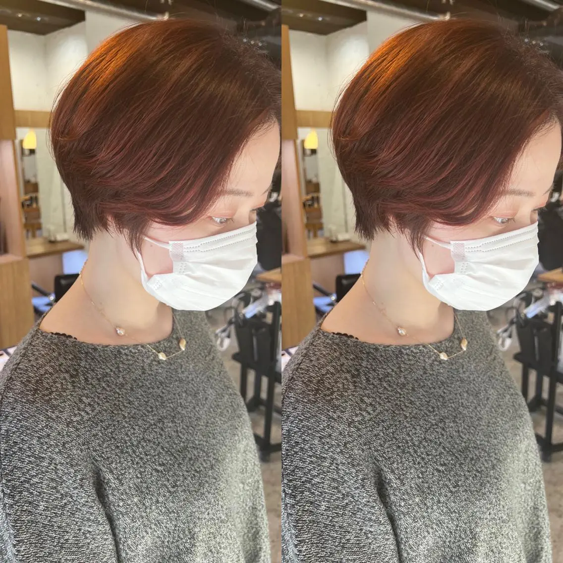 ショート カラー 骨格診断🍃ショート /ショートボブ✨岡元のヘアスタイル