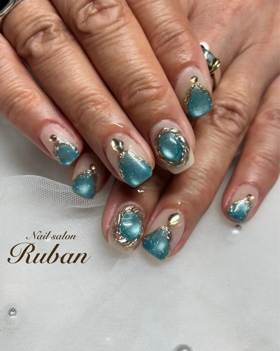 ネイル マグネットネイル Nail salon Rubanのネイルデザイン