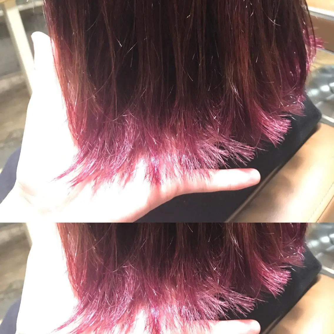 ショート カラー ヘアアレンジ ダブルカラー ピンクカラー サロンドミルク 渋谷高比良のヘアスタイル