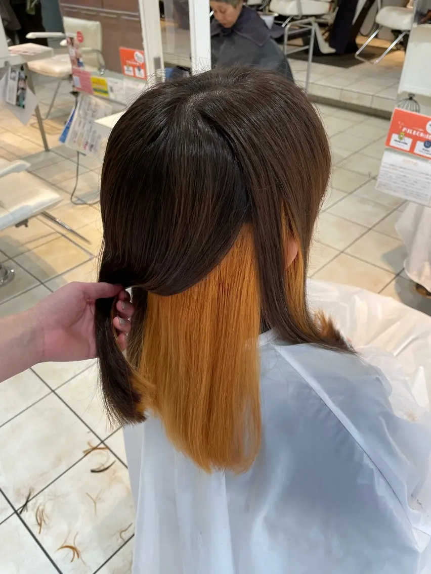 ロング ヘアカラー トリートメント 髪質改善・白髪ぼかし /お悩み対応カラーのヘアスタイル