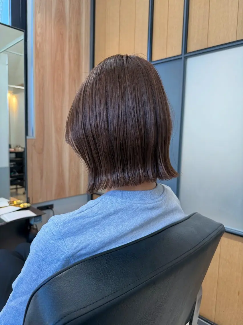 ショート カラー ボブ カット ヘアカラー トリートメント 神戸ボブ✂️ ioe三宮/田 伸佳のヘアスタイル
