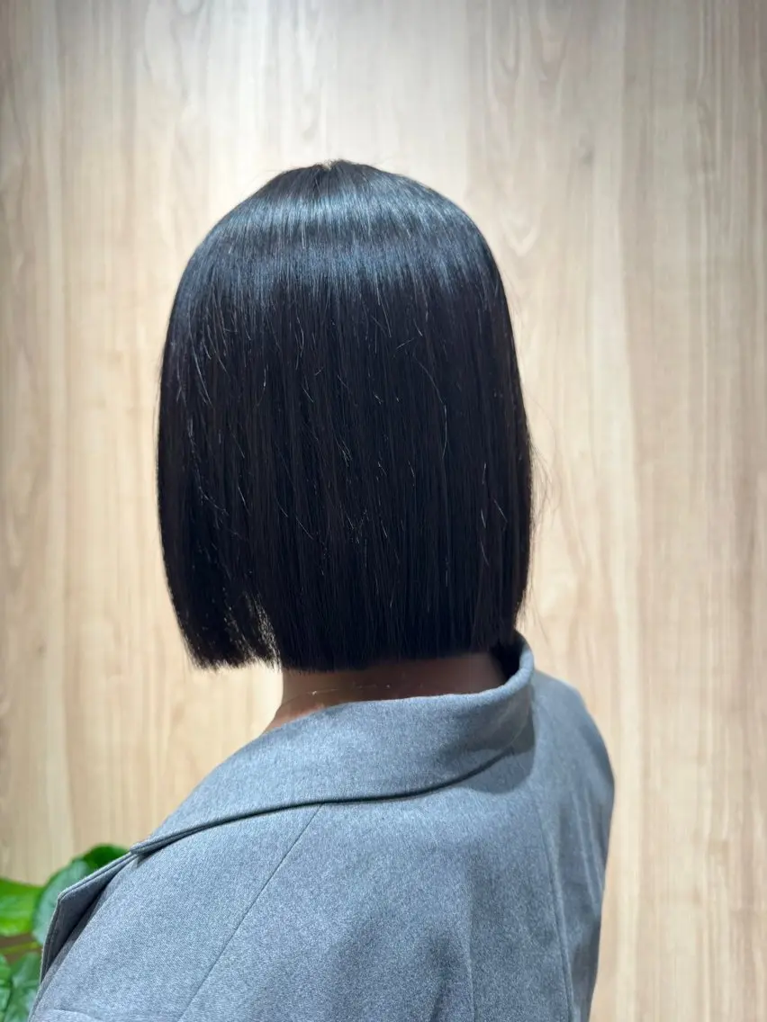 ショート ボブ 髪質改善 韓国風ヘア カット トリートメント ふくおか なな 武蔵小杉のヘアスタイル
