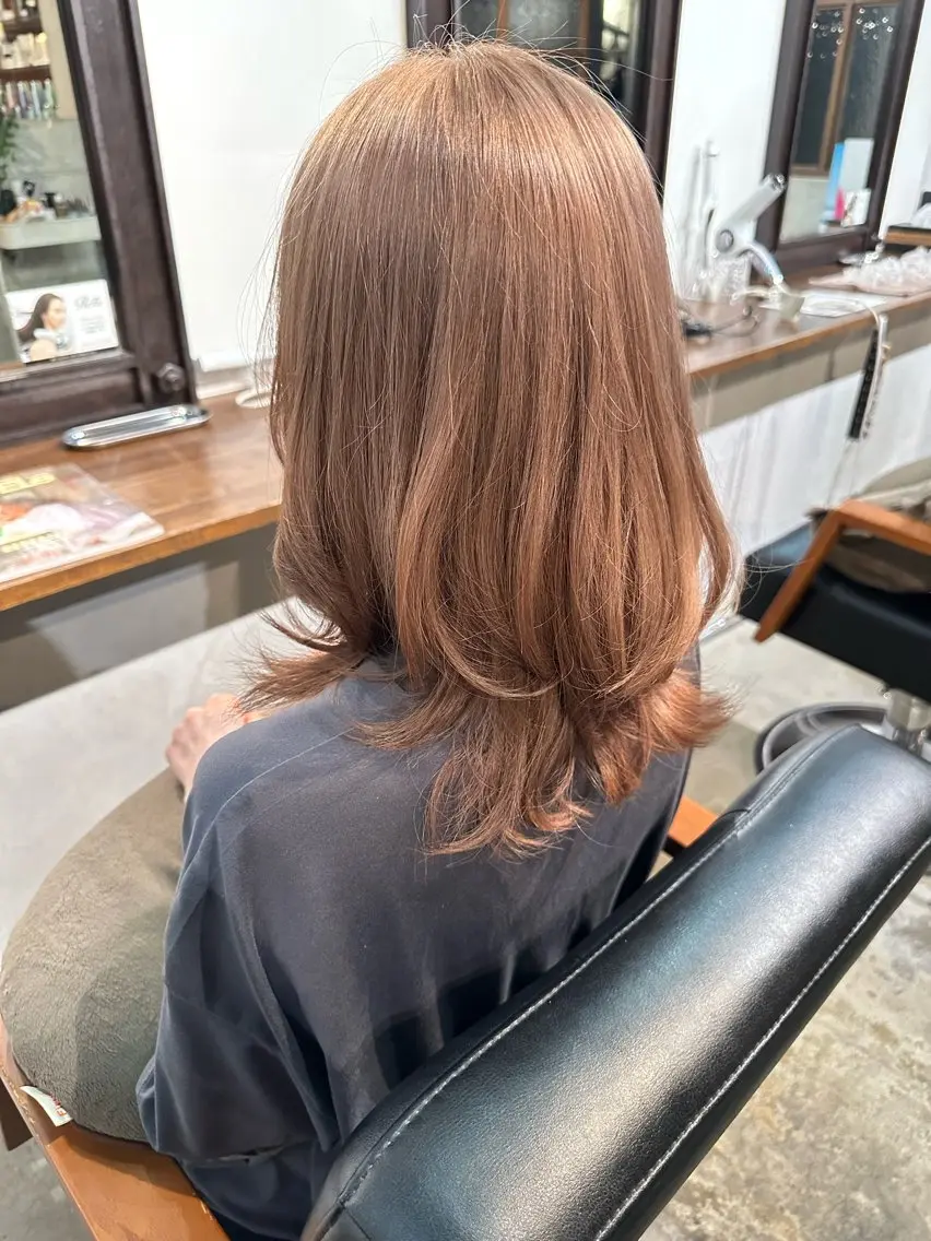 カラー ブリーチ ヘアカラー 木村 朱里のヘアスタイル
