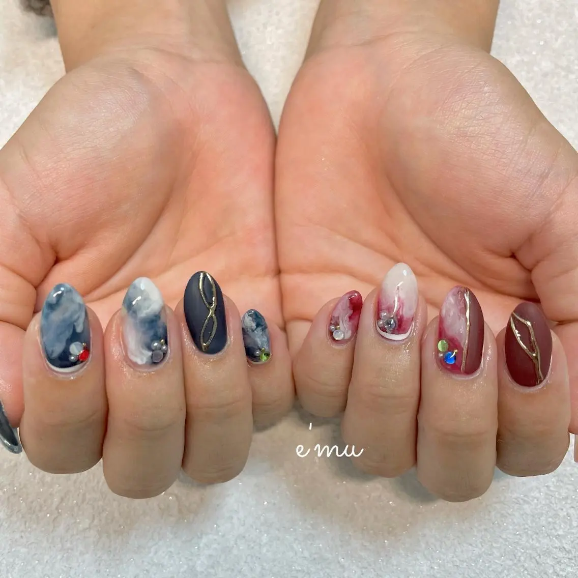 ネイル ニュアンスネイル nail salon e'mu💐のネイルデザイン