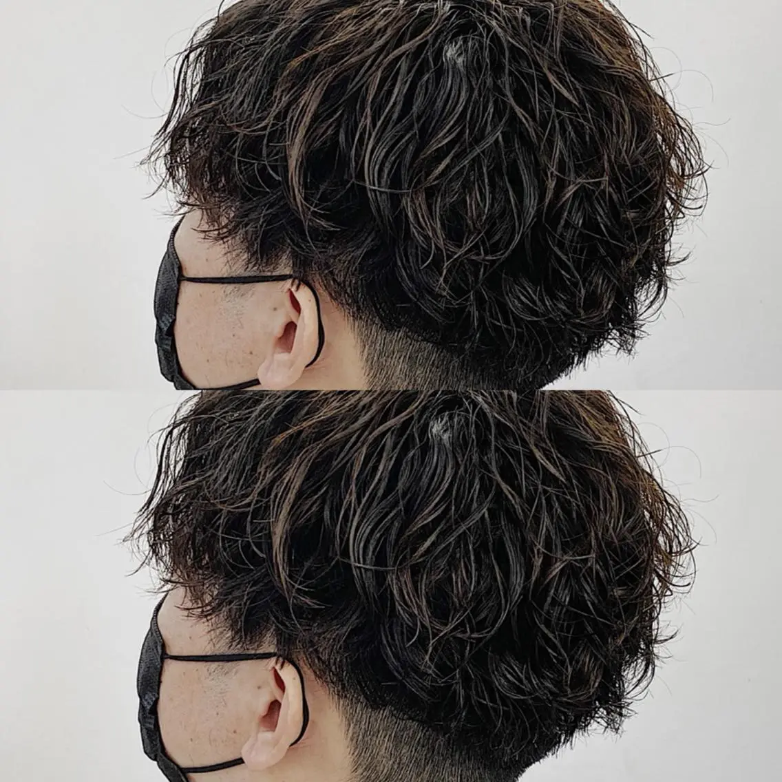 ショート パーマ メンズ 原田 涼矢のヘアスタイル