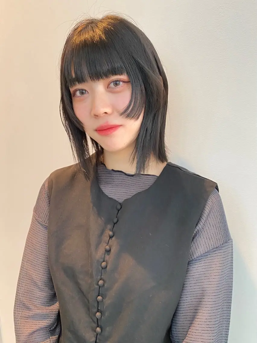 ミディアム カラー カット ヘアカラー トリートメント mai / linoah˚✧のヘアスタイル