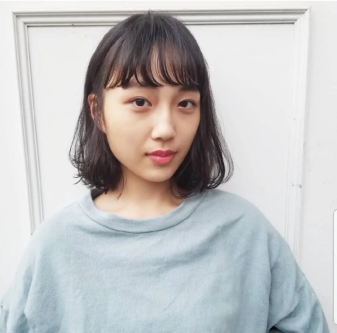 ミディアム ボブ 🙃 透明感カラー/ボブのヘアスタイル
