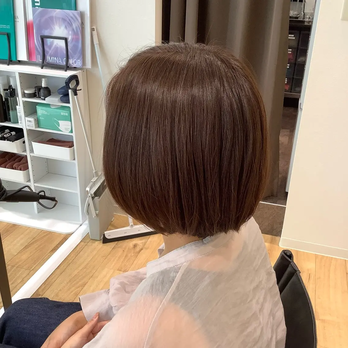 ミディアム カラー カット ヘアカラー 髪質改善縮毛矯正 美容師✂️山崎竜二のヘアスタイル
