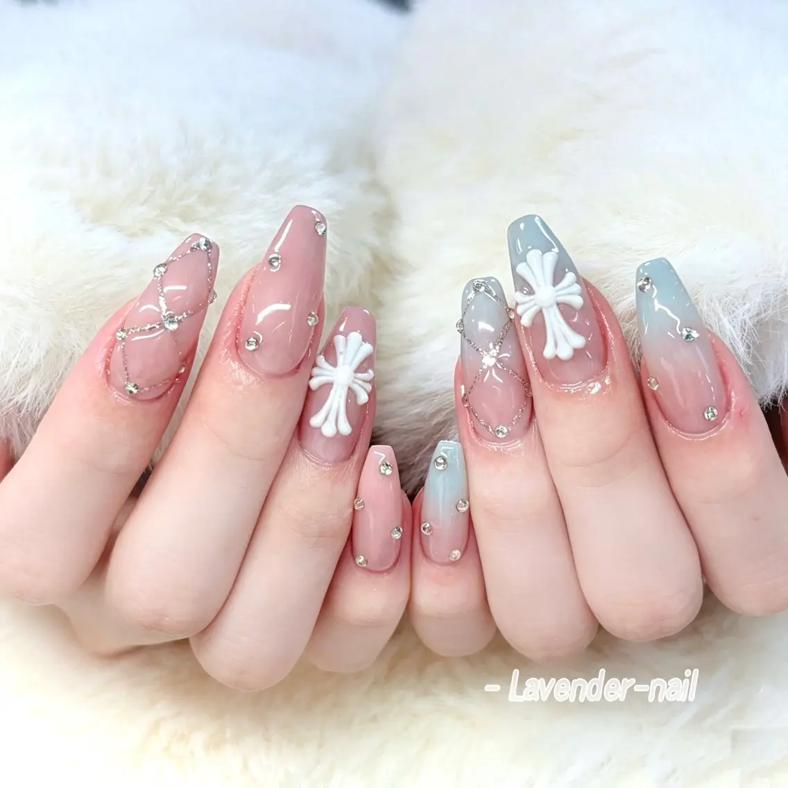 ネイル ハンドネイル Lavender nail·中島公園のネイルデザイン