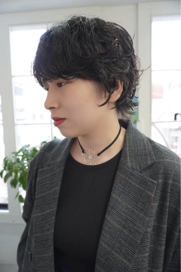 ショート カラー パーマ ショートヘア カット ヘアカラー パーマ トリートメント レイヤー/似合わせ TAKUYAのヘアスタイル