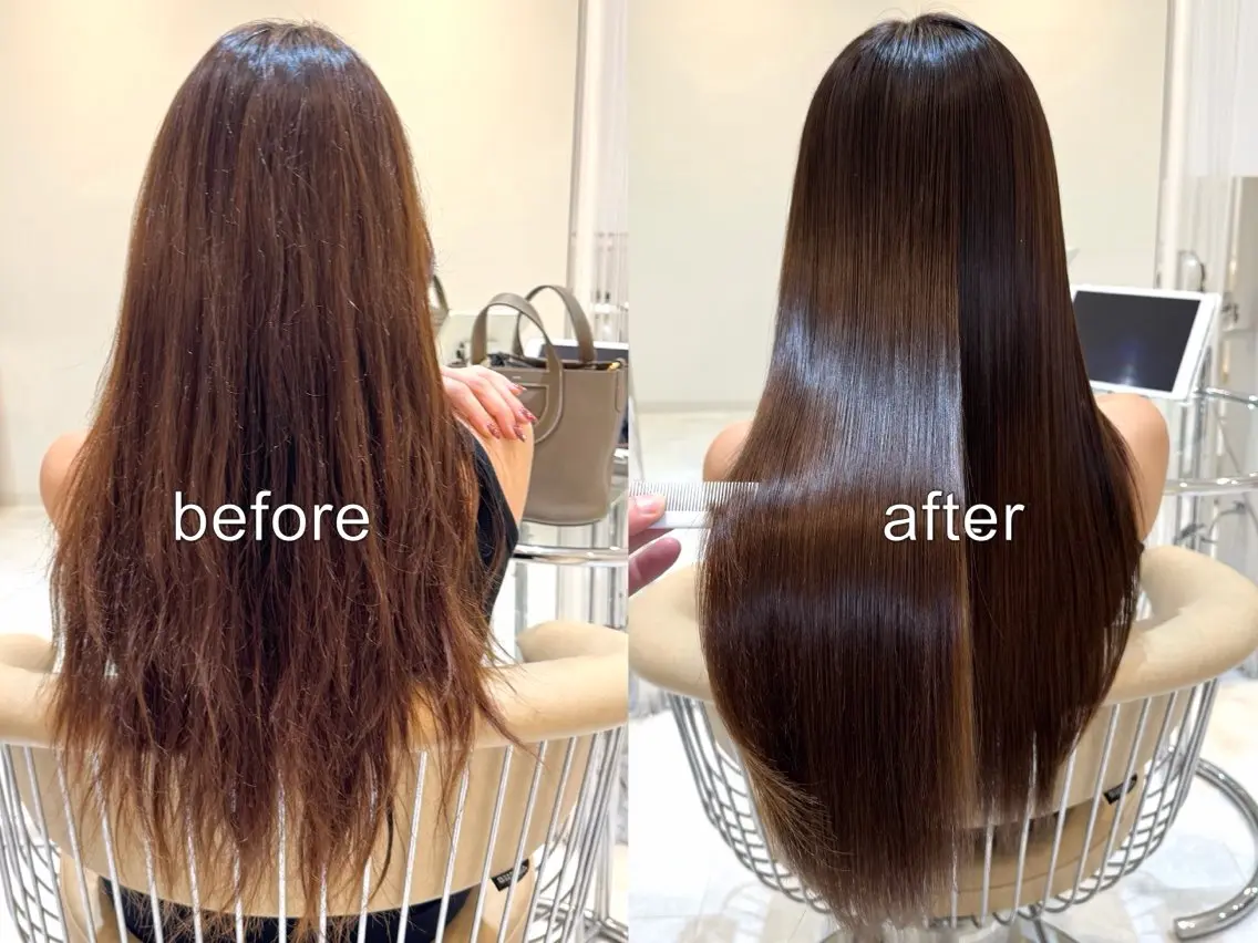 セミロング 髪質改善 トリートメント トリートメント Watai 艶髪 當間 大知のヘアスタイル