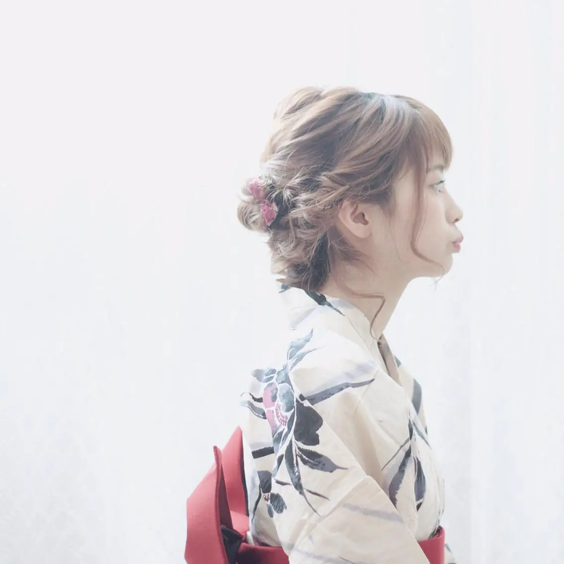 ミディアム ヘアアレンジ 浴衣 透明感カラー 🫰🏻💗 高橋舞のその他イメージ