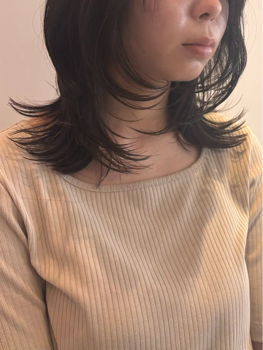 ミディアム カット ヘアカラー トリートメント 透明感カラー /Kanon️🫧のヘアスタイル