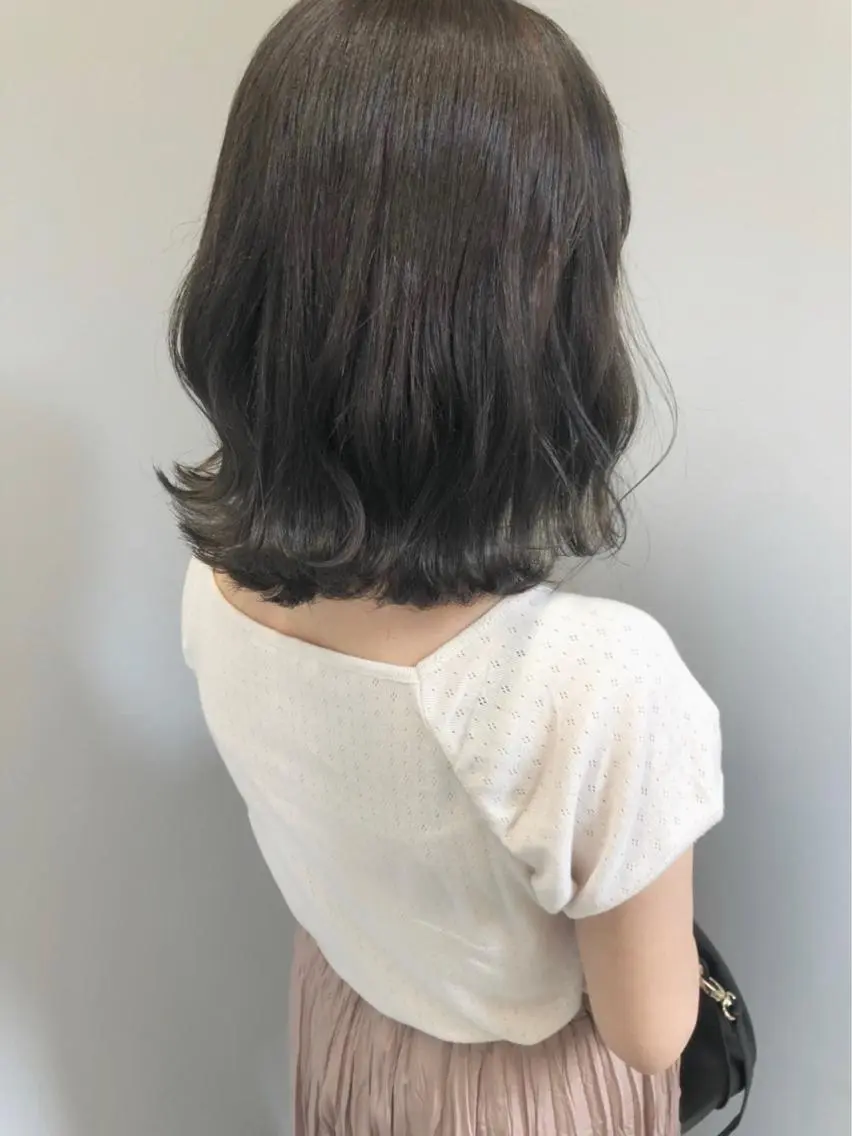 【平日限定クーポン】髪質改善トリートメントカラー🩵➕ニュアンスカット💚の写真