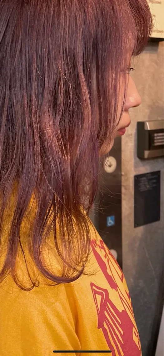 セミロング カラー ブリーチ ラベンダーカラー ラベンダーピンク ピンクカラー ヘアカラー 加藤志保 🎗️🫧モデル募集のヘアスタイル