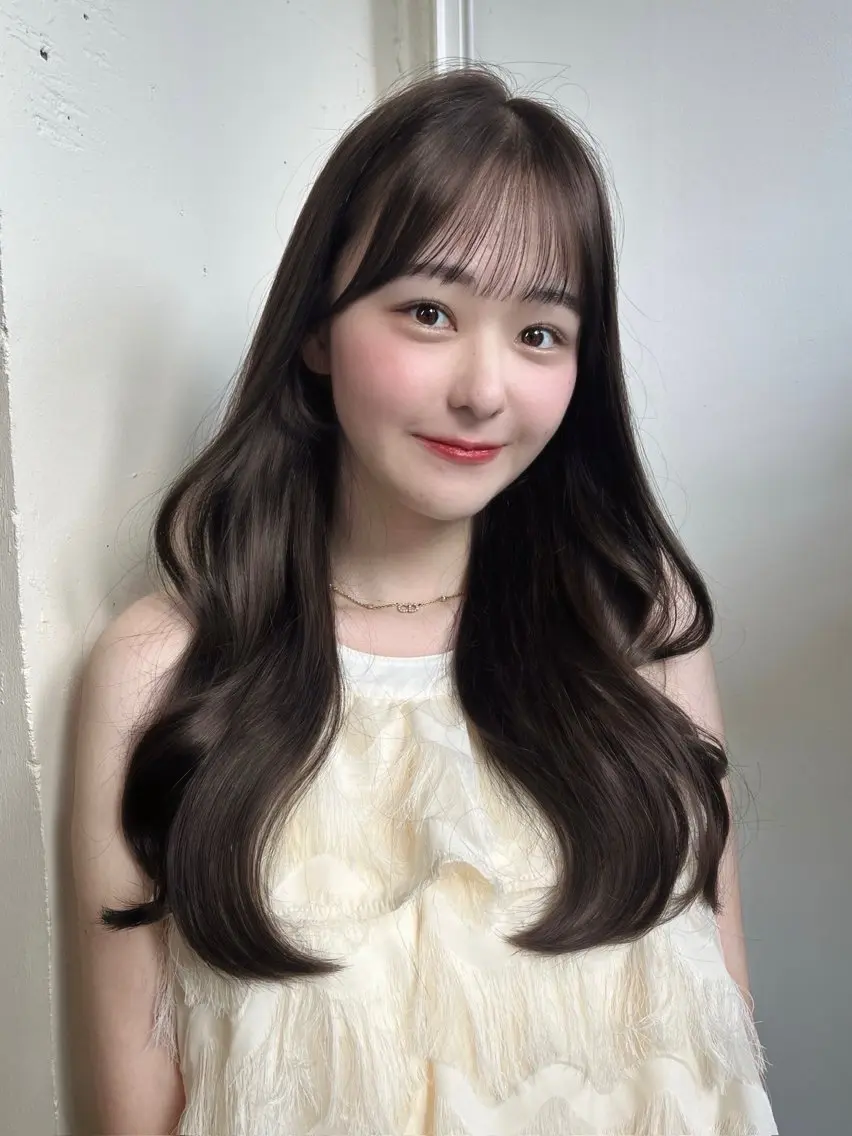 ロング カラー 🌻似合わせレイヤー ／骨格補正カット🍀のヘアスタイル