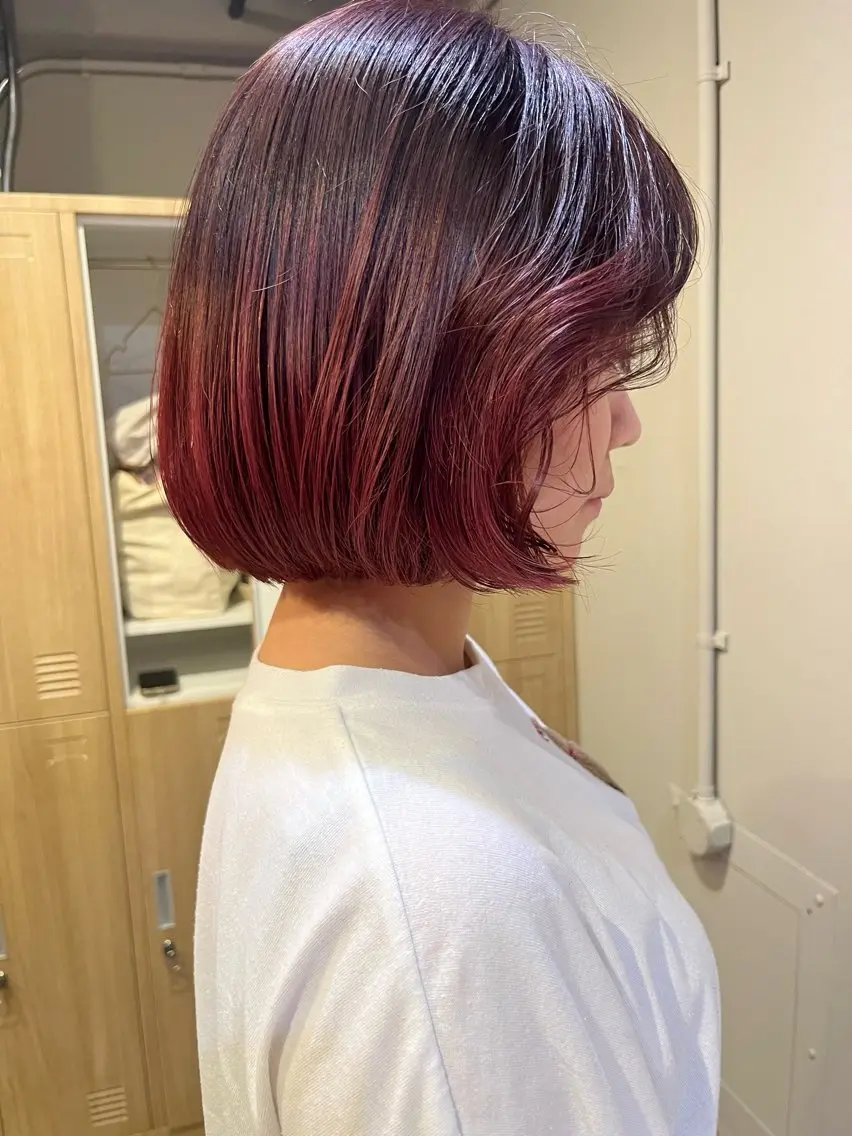 カラー レイヤーカット🍏 オリーブ/ののかのヘアスタイル