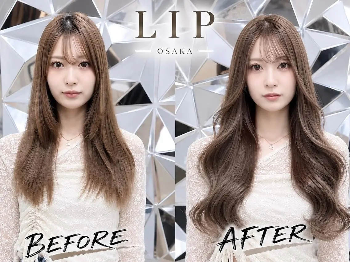 ロング カラー ヘアアレンジ シールエクステ バレイヤージュ ブリーチ ケアブリーチ ダブルカラー LIP 大阪本店 エクステ MISAのヘアスタイル