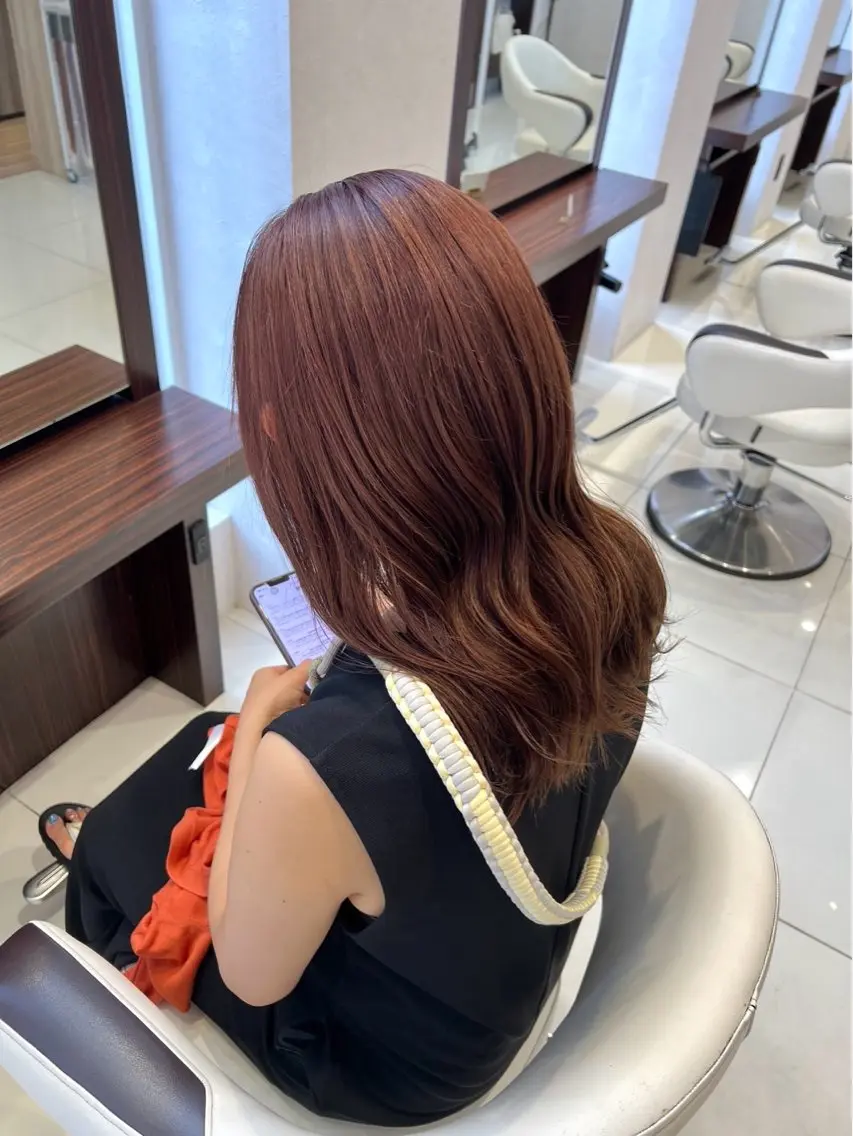 ミディアム カラー 清水 星奈のヘアスタイル