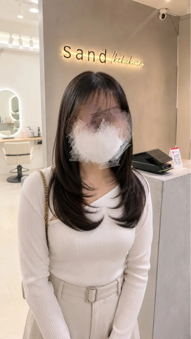 セミロング 艶髪🫧🌟 あおいのヘアスタイル