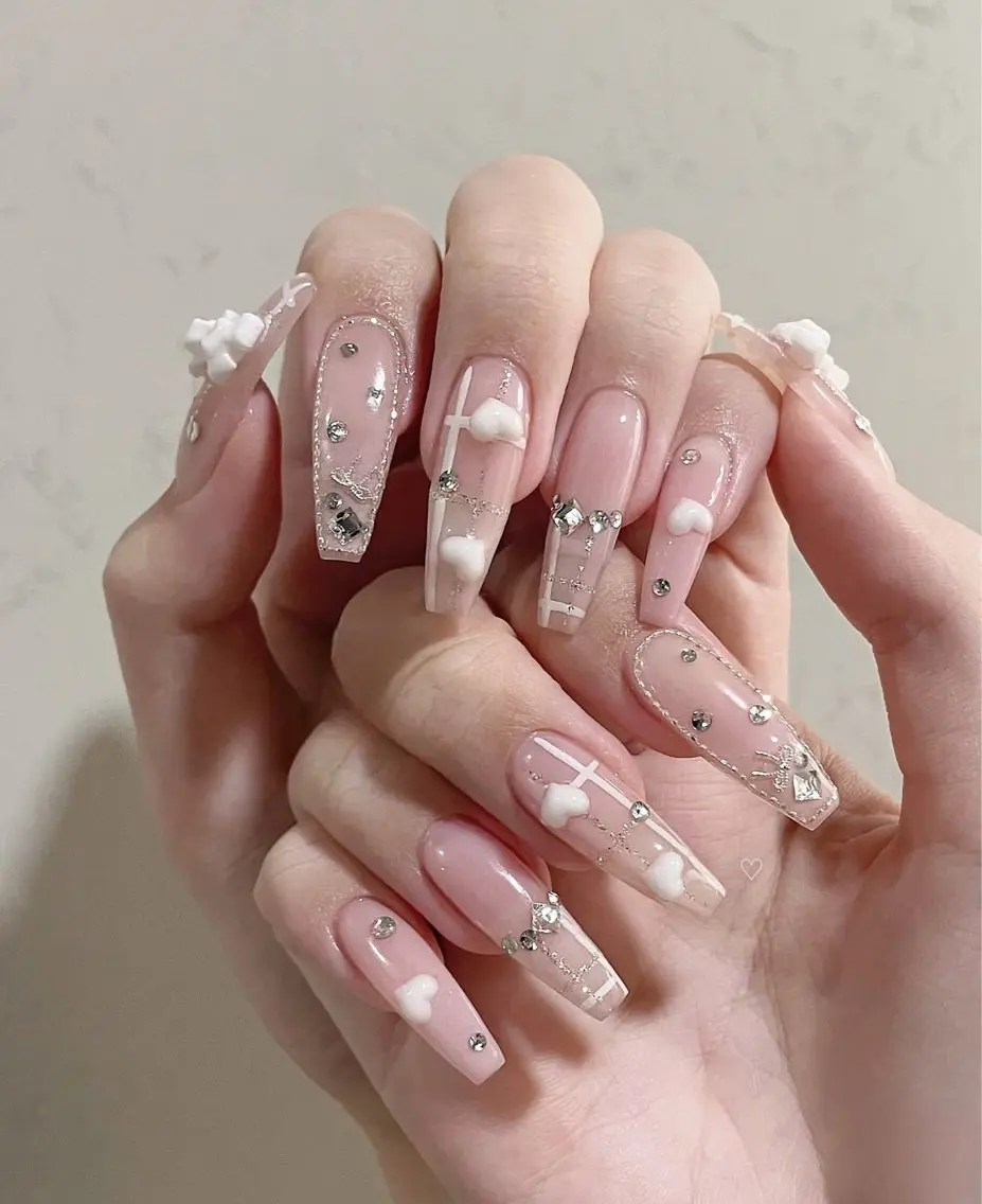 ネイル アニマル柄 オーロラネイル チークネイル フラッシュネイル ジェルネイル ハンドネイル Tira Nailのネイルデザイン