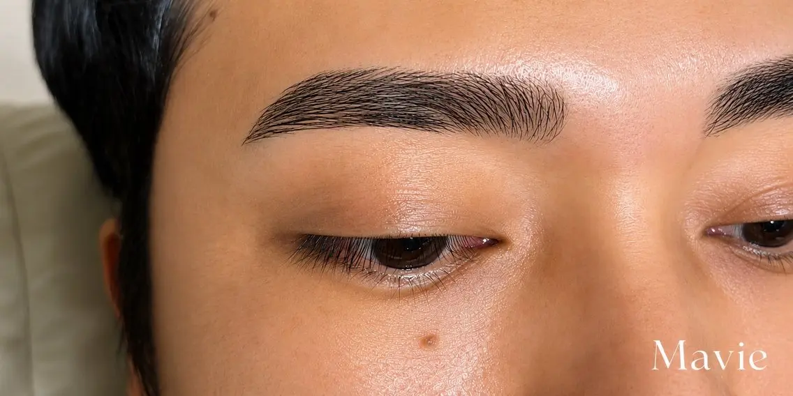 眉ワックス脱毛の写真