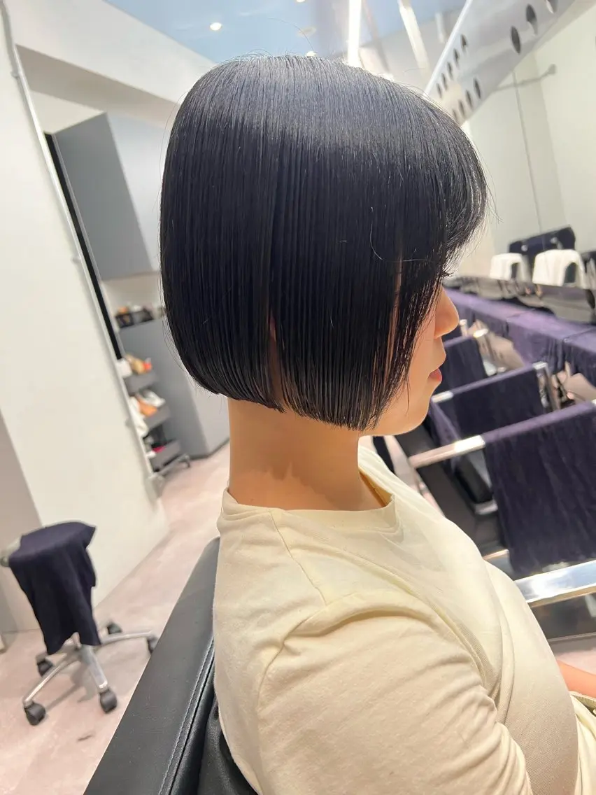 ショート ボブ カット トリートメント 堀江 /木下椋麻のヘアスタイル