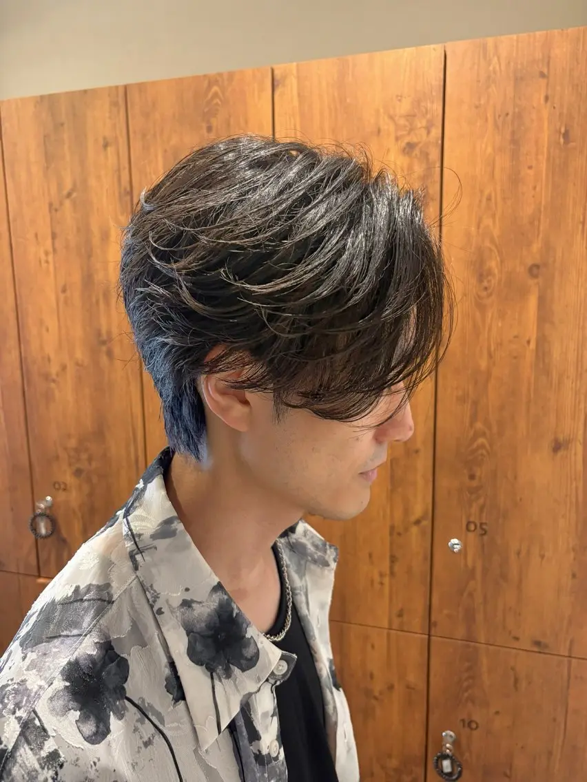 メンズ ✂️メンズ センターパート✨陽気のヘアスタイル