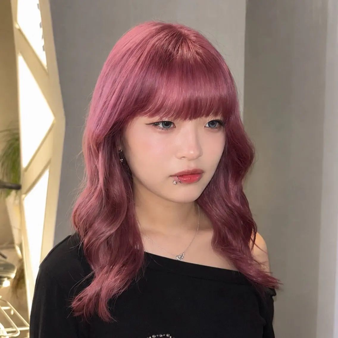セミロング カラー ヘアカラー トリートメント 🔮盛れる透明感/ レイヤー🔮リオのヘアスタイル