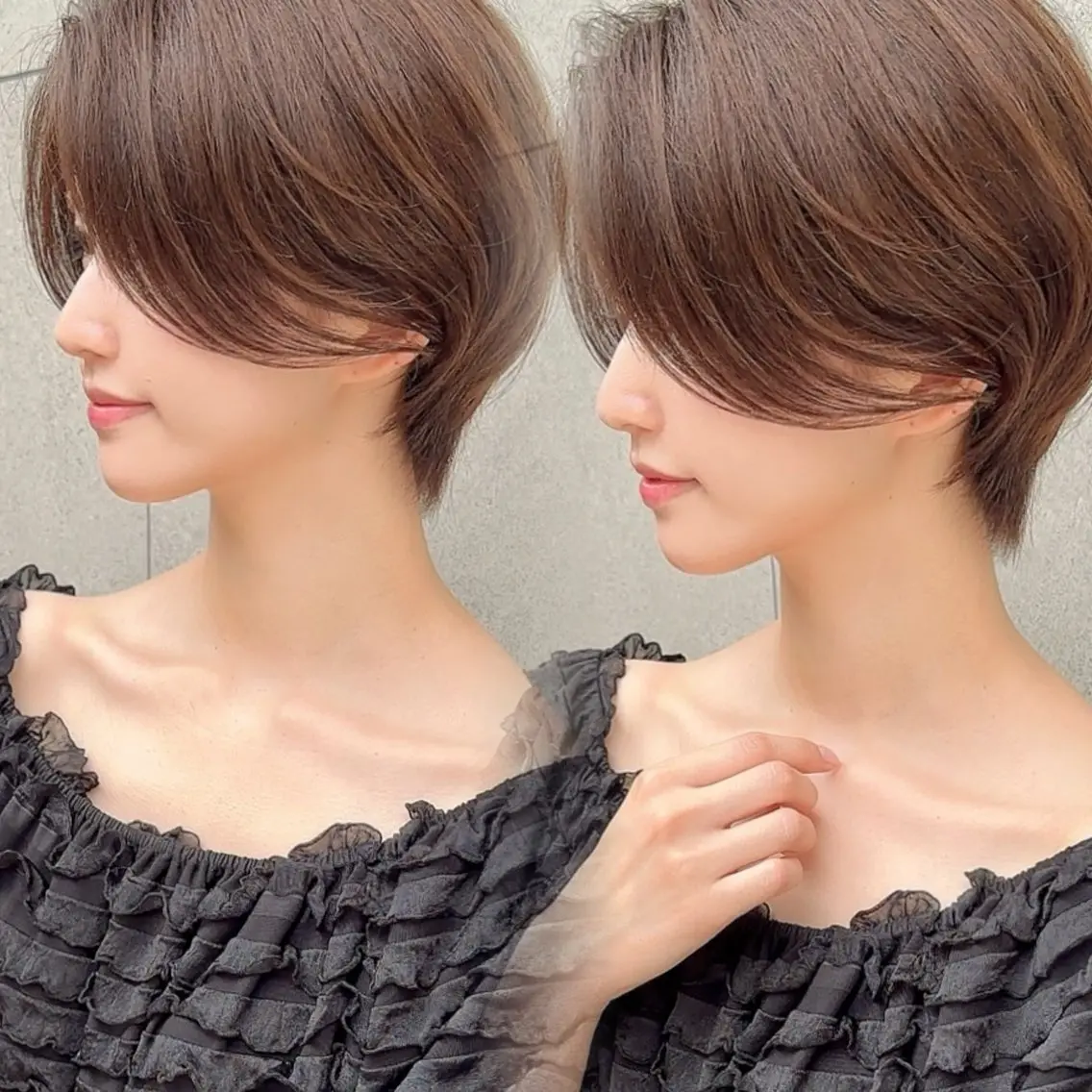ショート カラー カット ヘアカラー 縮毛矯正 トリートメント 美髪縮毛矯正✨🫧 レイヤー川村利幸のヘアスタイル