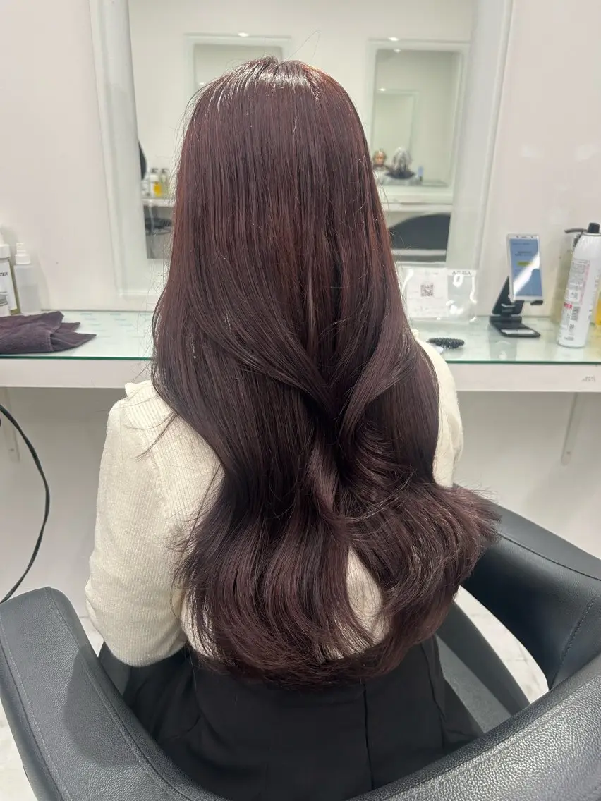 ロング カラー ヘアカラー レイヤー×透明感カラ ー🕊AZUSAのヘアスタイル
