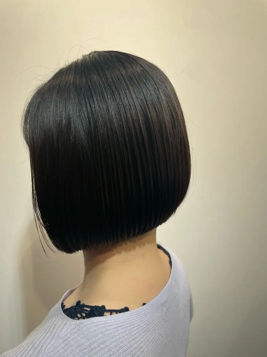 ショート カラー 前下がりボブ ボブ カット ヘアカラー トリートメント 横浜/ショート石野 晃靖のヘアスタイル