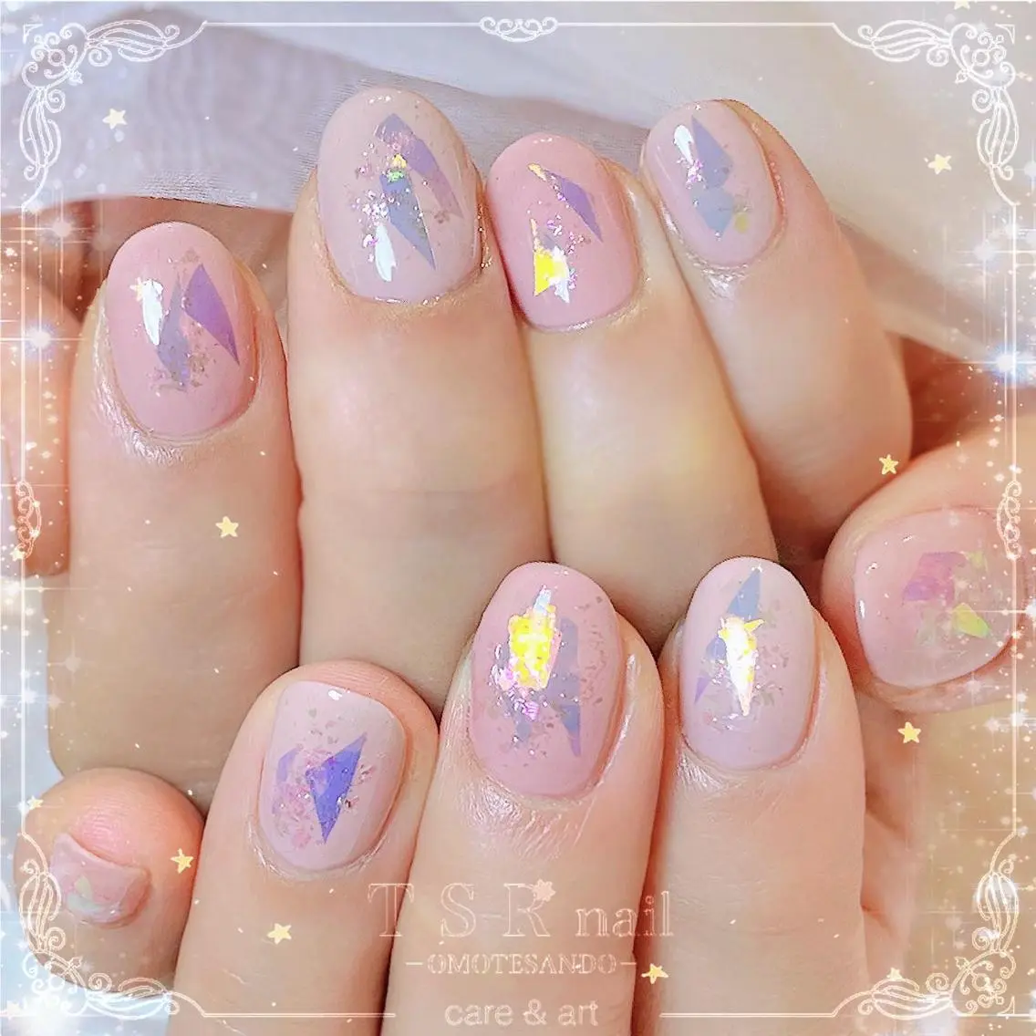 ネイル 桜ネイル ジェルネイル ワンカラーネイル ピンク ハンドネイル ハンドケア 爪咲 りり花のネイルデザイン