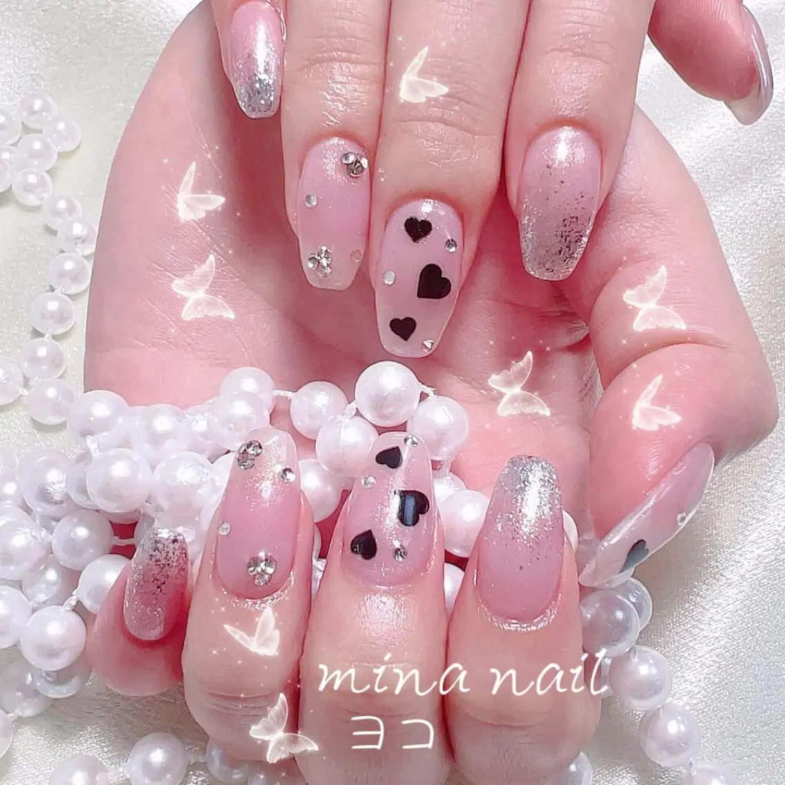 ネイル ハンドネイル 🎀まゆ 🪽🐾のネイルデザイン