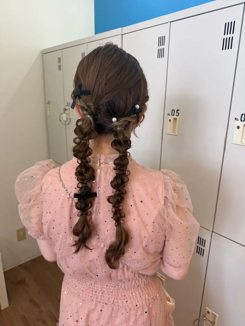 ロング ヘアセット fenice natsumiのヘアスタイル